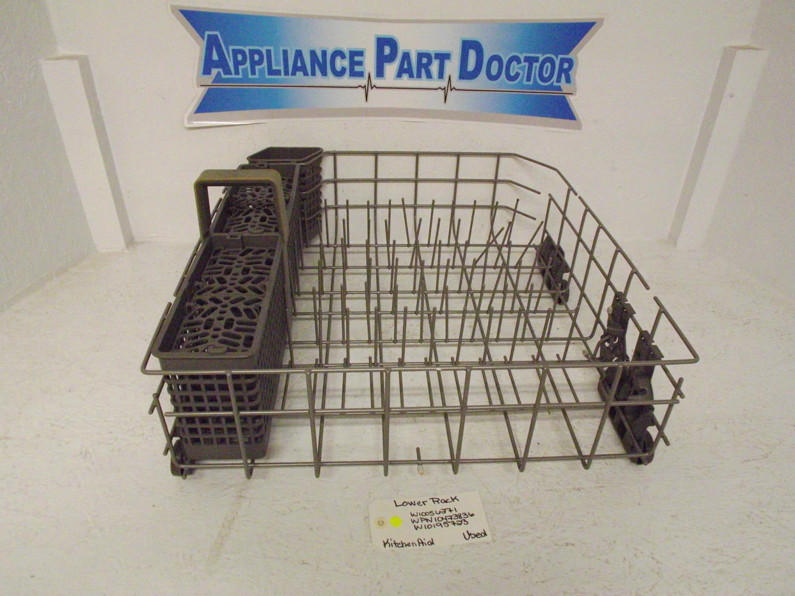 KitchenAid Dishwasher W10056271 WPW10473836 W10195723 Lower Rack Used KitchenAid Dishwasher W10056271 WPW10473836 W10195723 Lower Rack Used